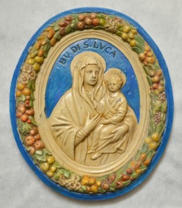 Madonna con bambino. Ceramica. Omaggio alla B.V. San Luca di Bologna